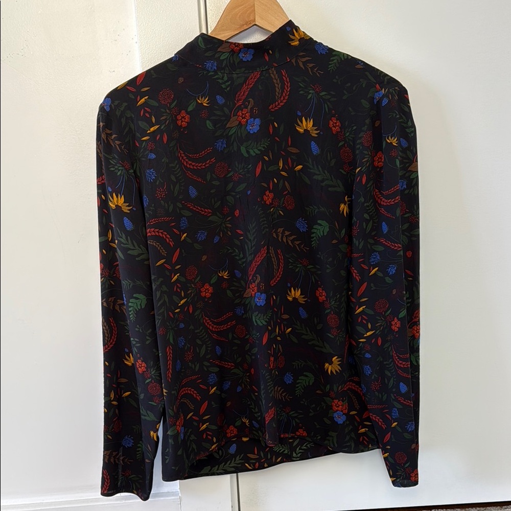 Baldwin Black Floral Long Sleeve Shirt